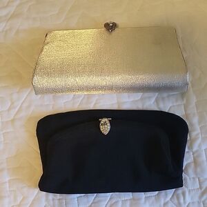 2 Vintage Clutch Purses 1950's or 1960's